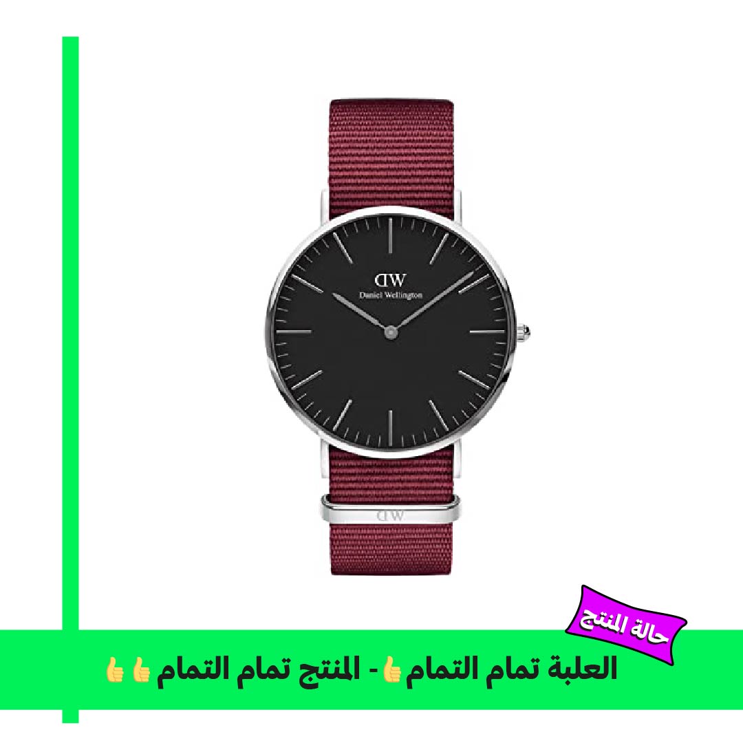 Daniel Wellington ساعة للجنسين - 40 ملم - نبيتي/أسود - DW00600270