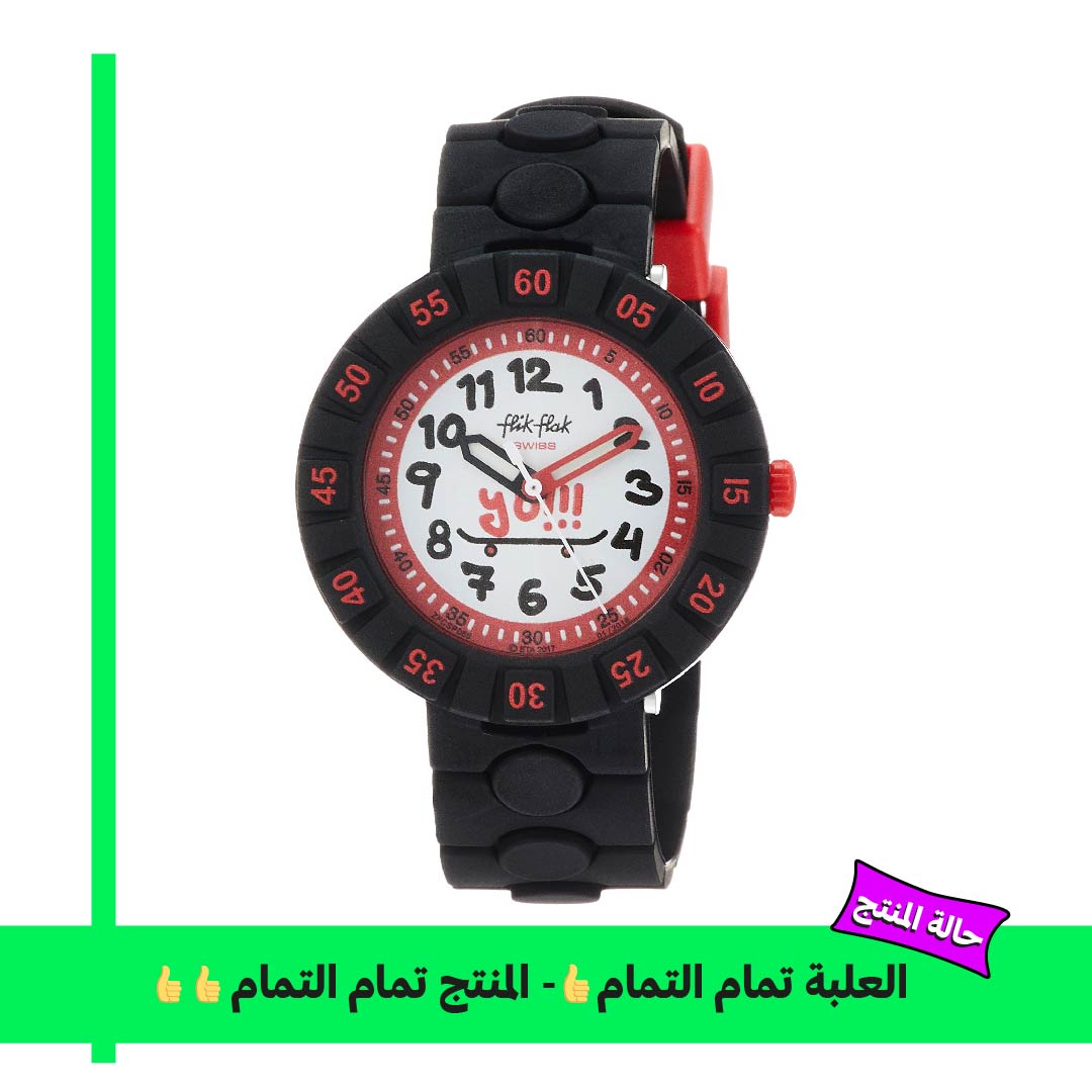 Flik Flak ساعة للاطفال - 36 ملم - أسود FCSP069