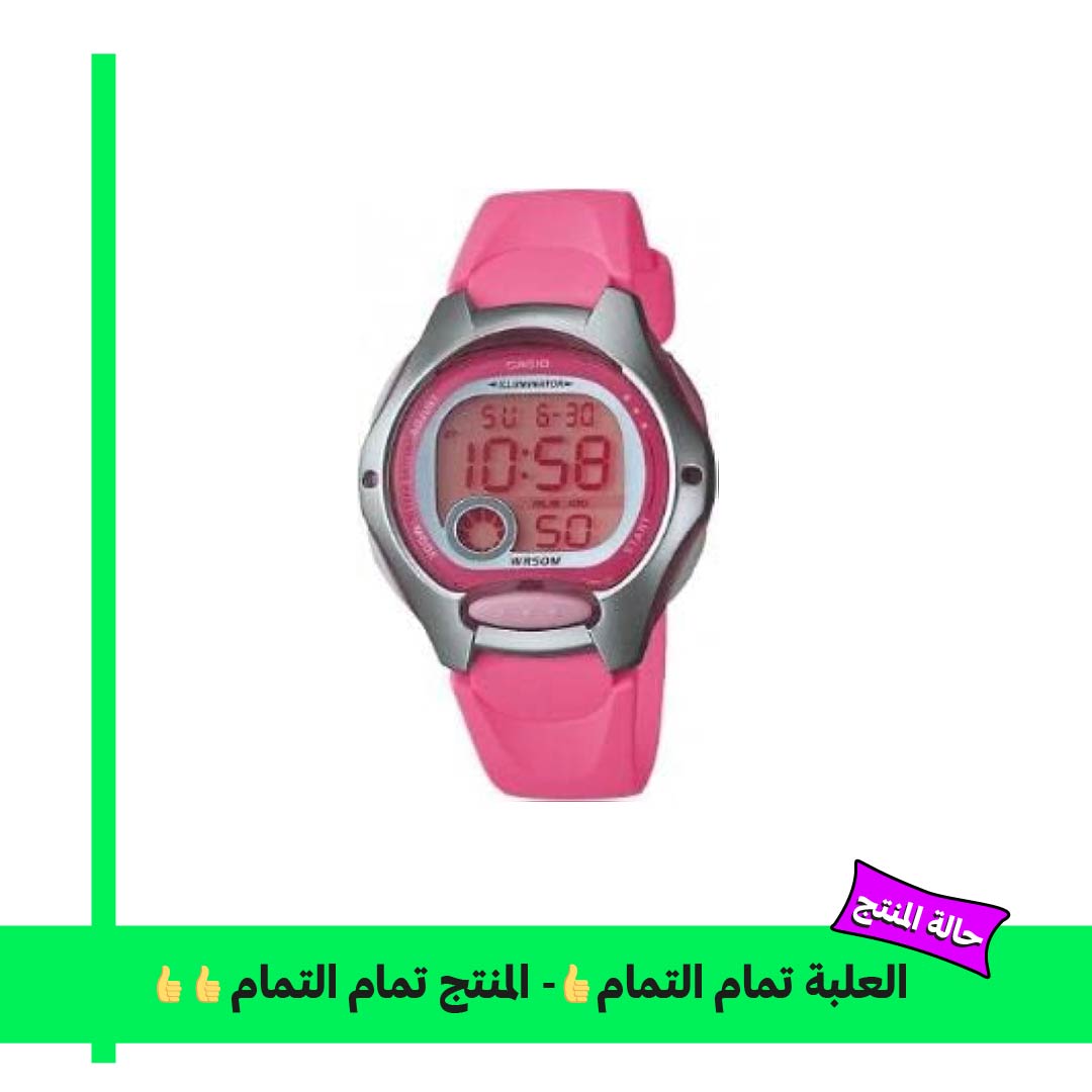 Casio LW-200-4BVDF ساعة كاجوال حريمي - 35 ملم - بينك