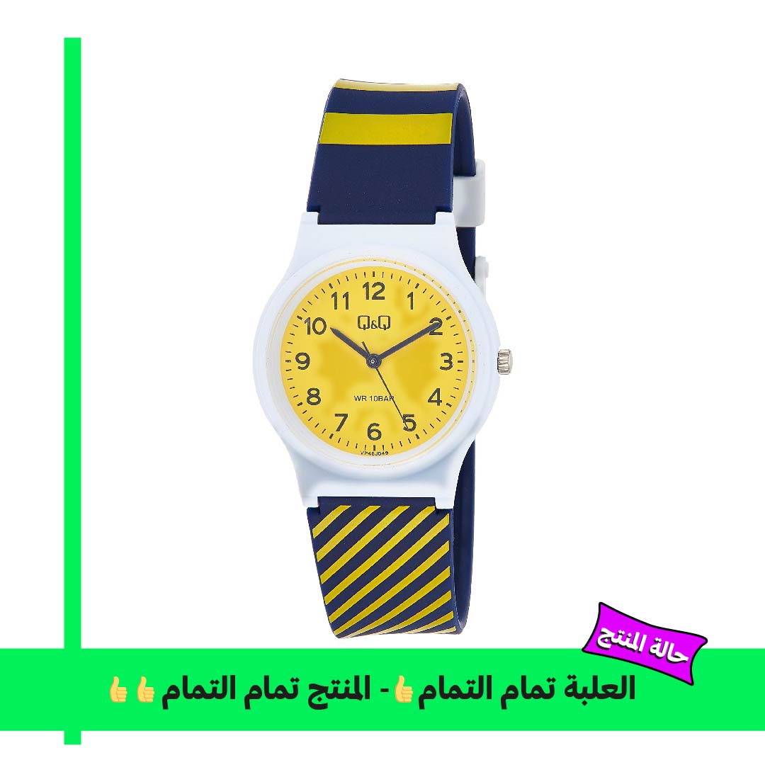 Q&Q ساعة للجنسين - 34 ملم - متعددة الألوان VP46J049Y