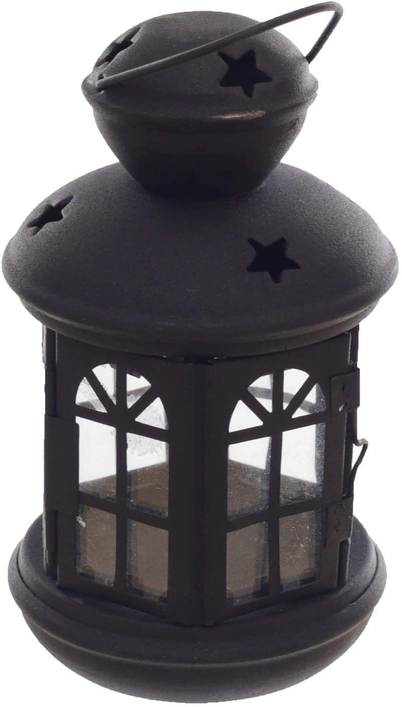 فانوس رمضان معدن - 22 سم - أسود