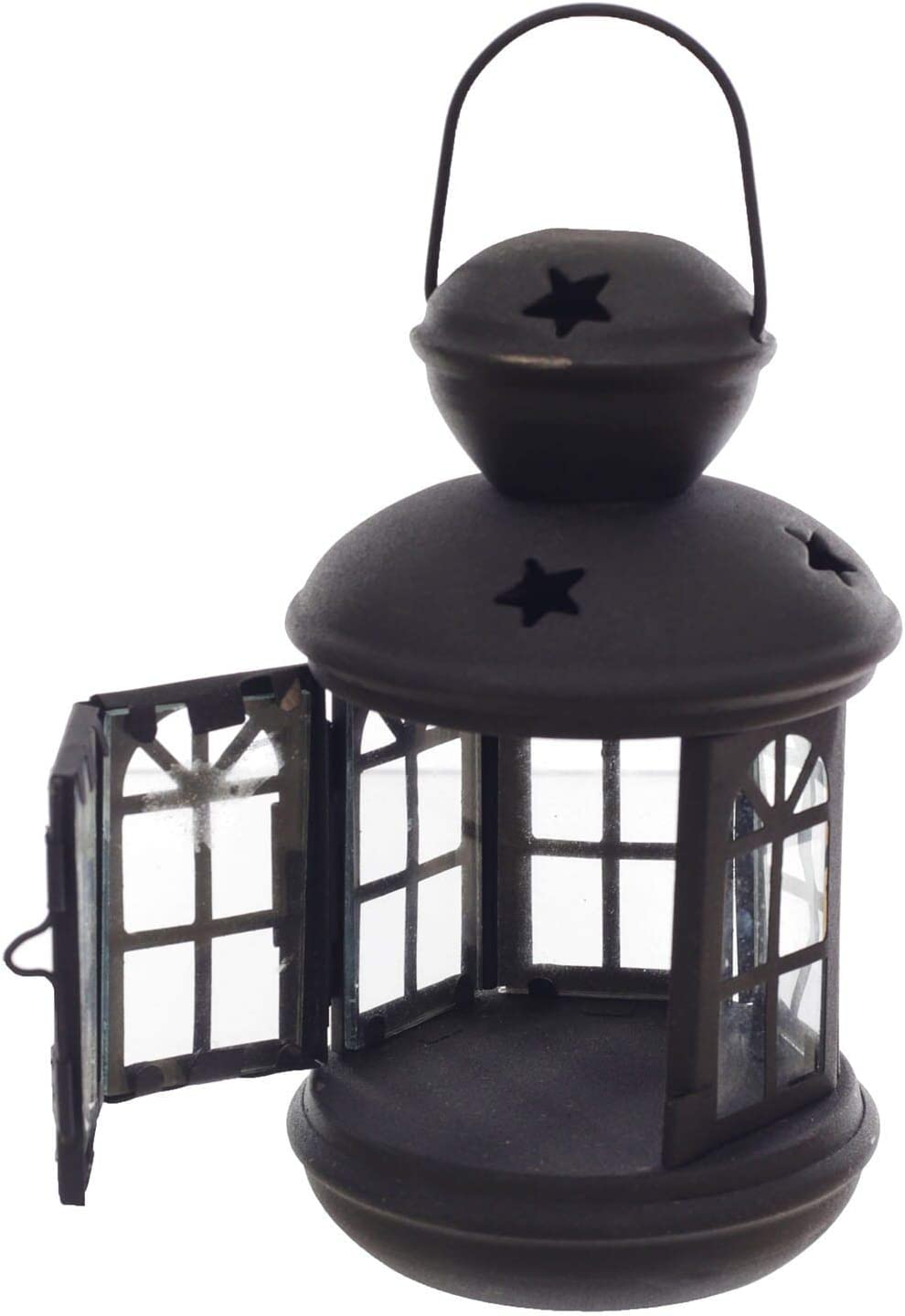 فانوس رمضان معدن - 22 سم - أسود