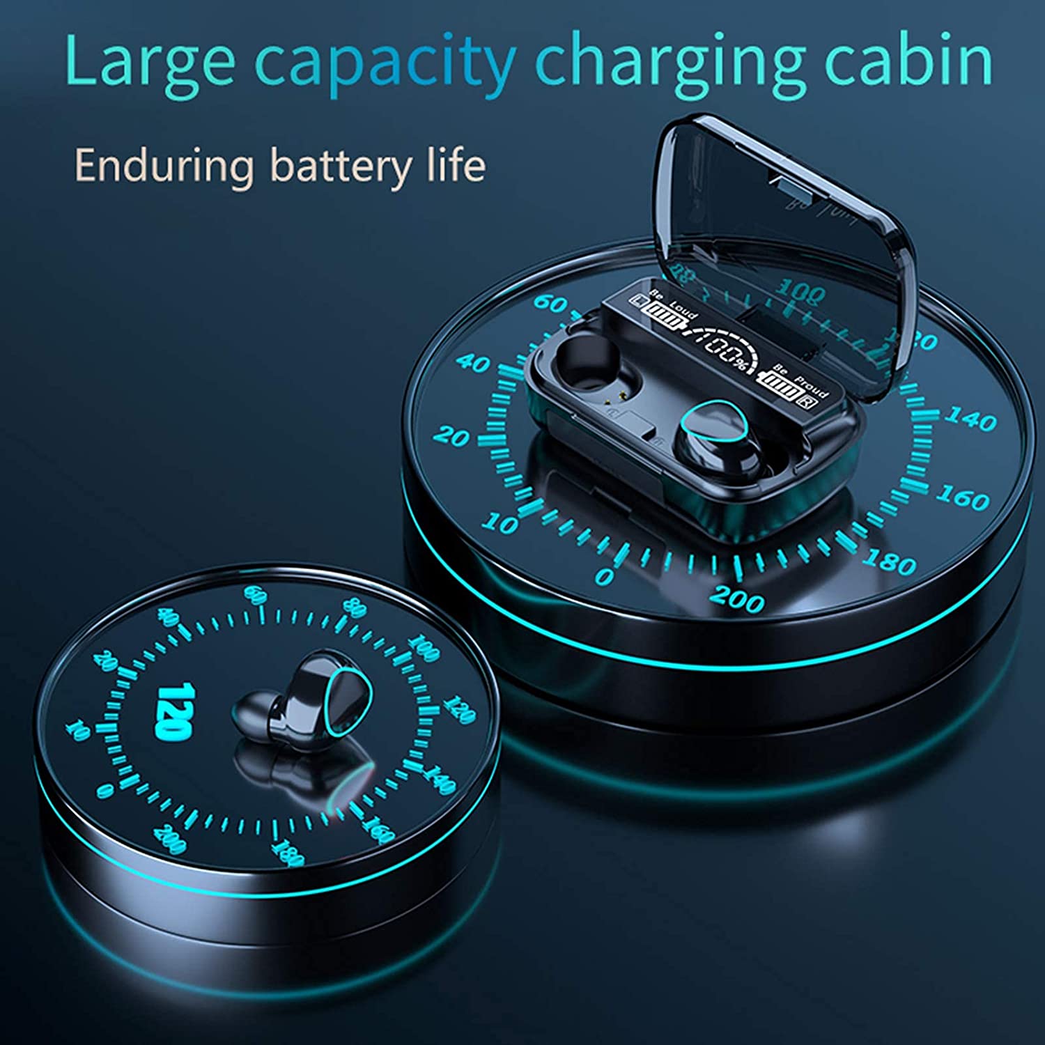 M10 سماعة أذن بلوتوث وباور بانك - 2 فى1