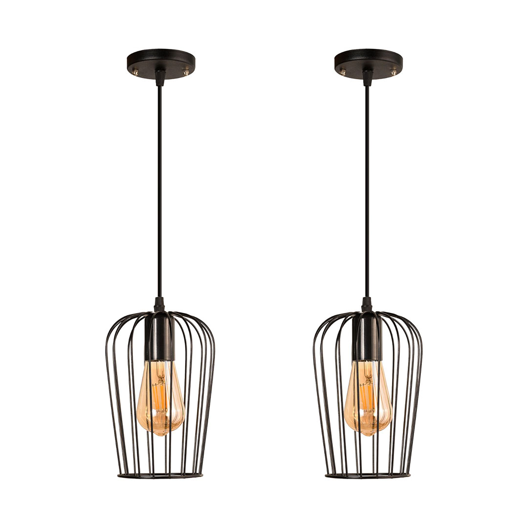 دلاية فردي مودرن معدن - 2 قطعة - اسود - RL-BUN-KR-064