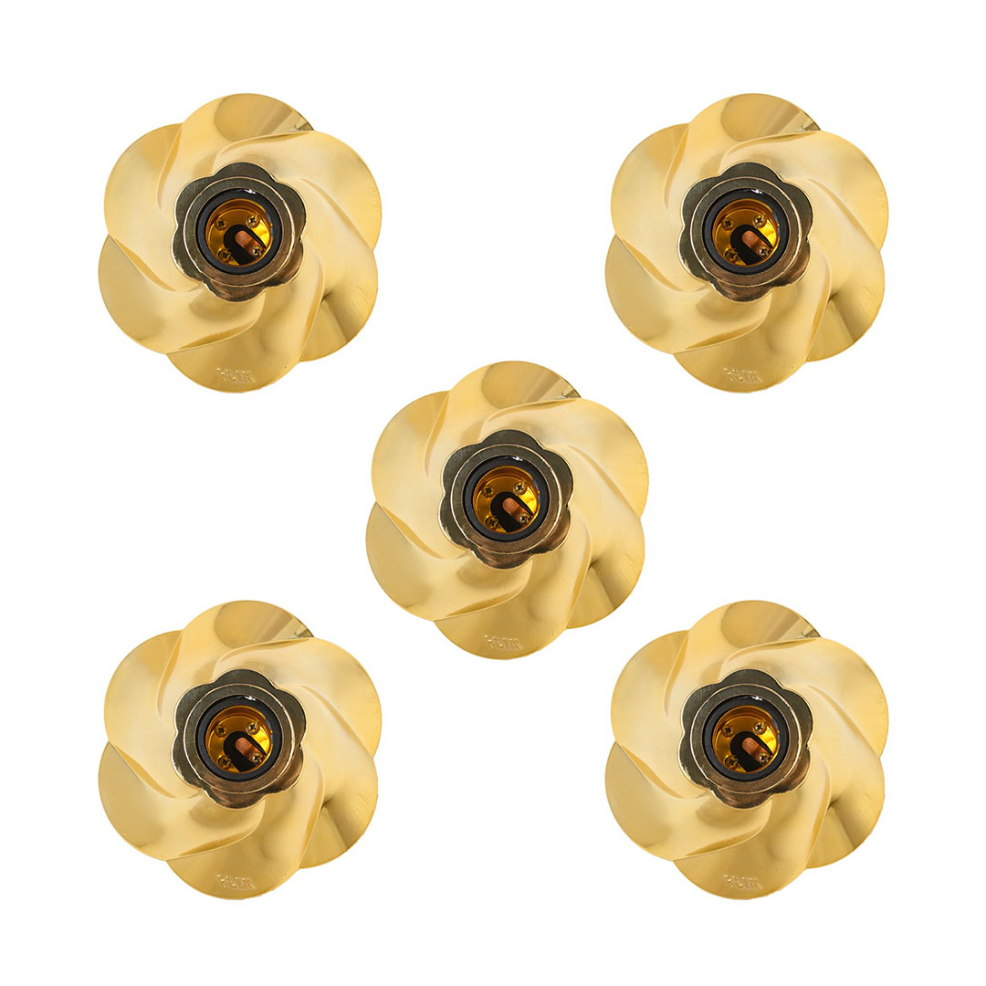 دواية ديكور مودرن معدن - 5 قطع - دهبى - RL-BUN-SE-020