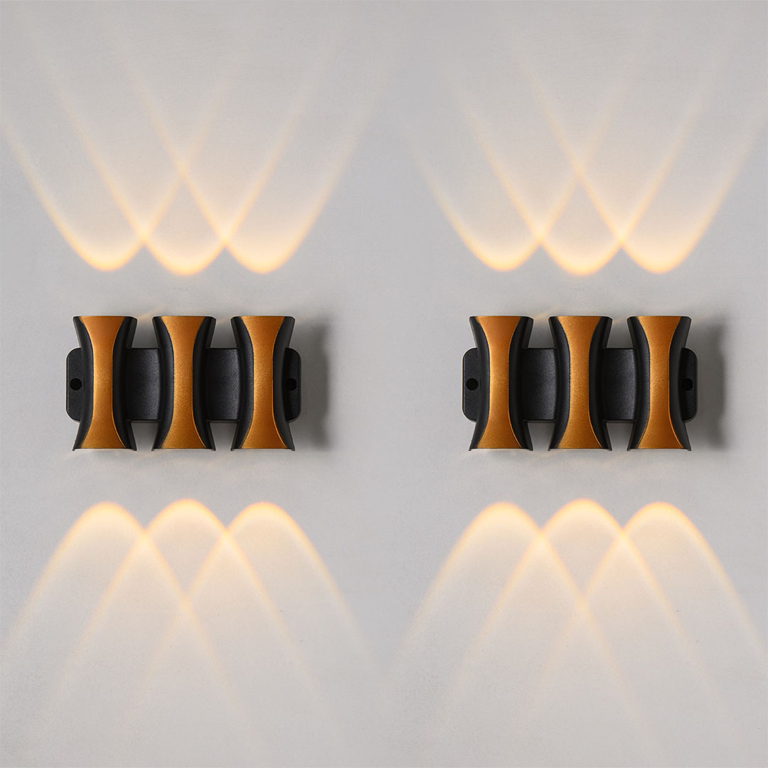 اب داون لغرفة المعيشة او غرفة النوم مودرن بلاستيك - اسود/دهبى - RL-BUN-UD-A-071