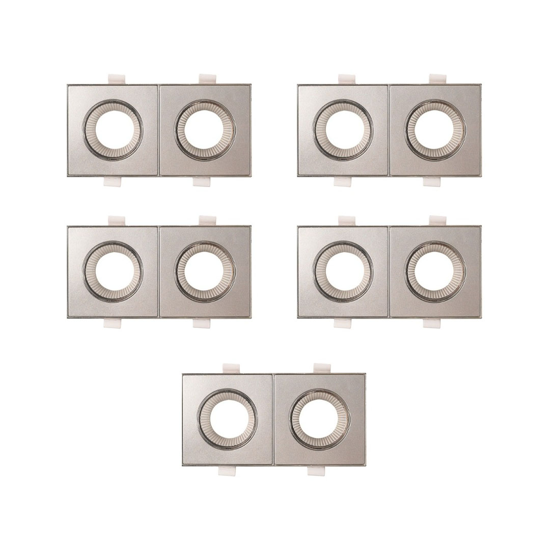 فريم شاسية سبوط مودرن بلاستيك - 5 قطع - سيلفر - RL-BUN5-FS-044