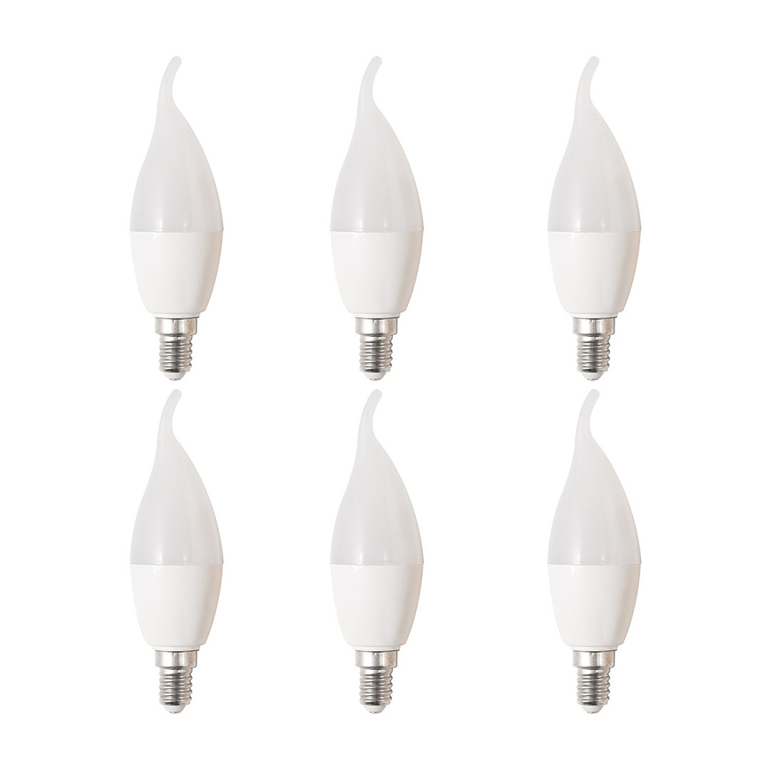 لمبة دمعة 6 وات اضاءة ابيض - 6 قطع - RL-BUN6-LP-A-062