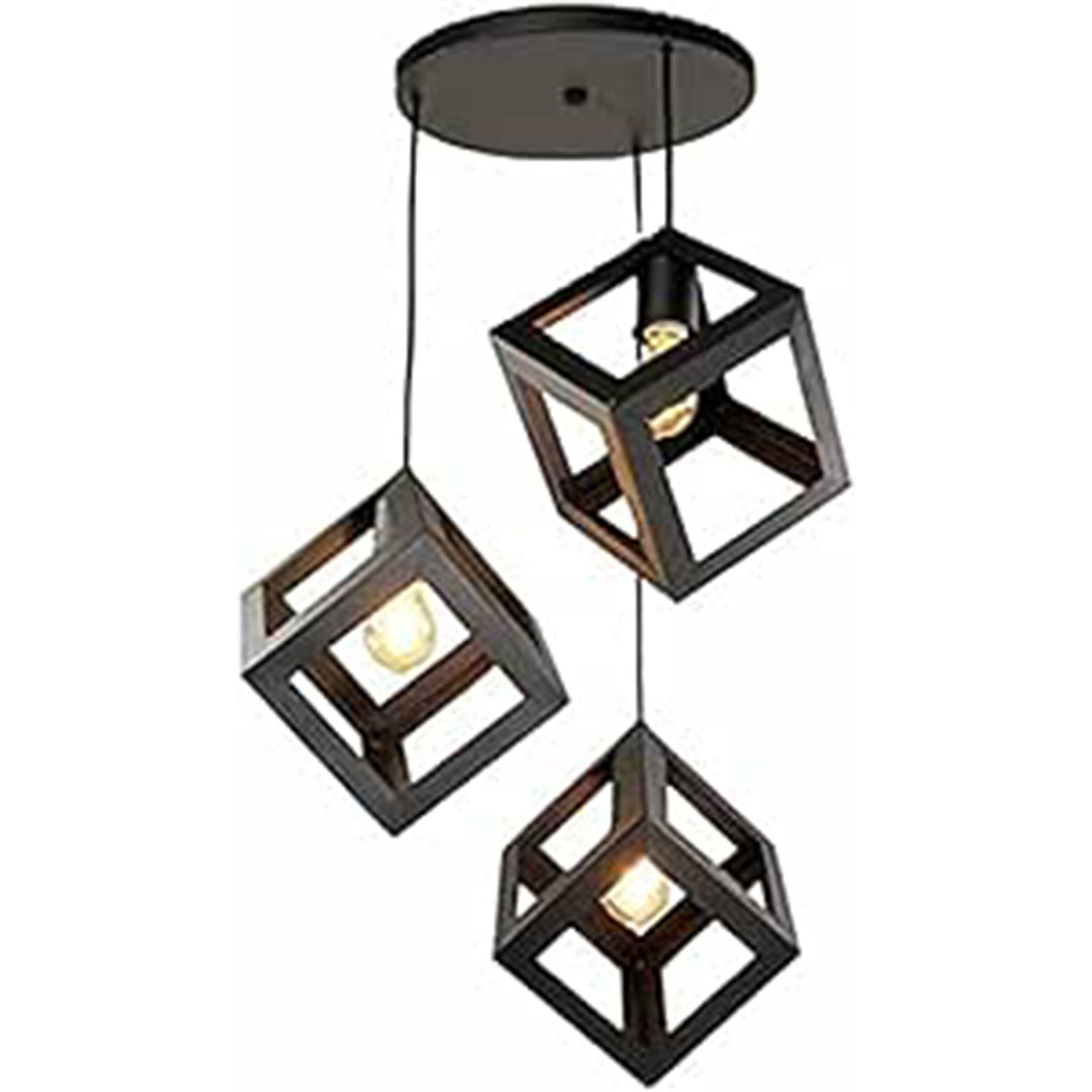 نجفة دلاية ثلاثية مودرن - اسود