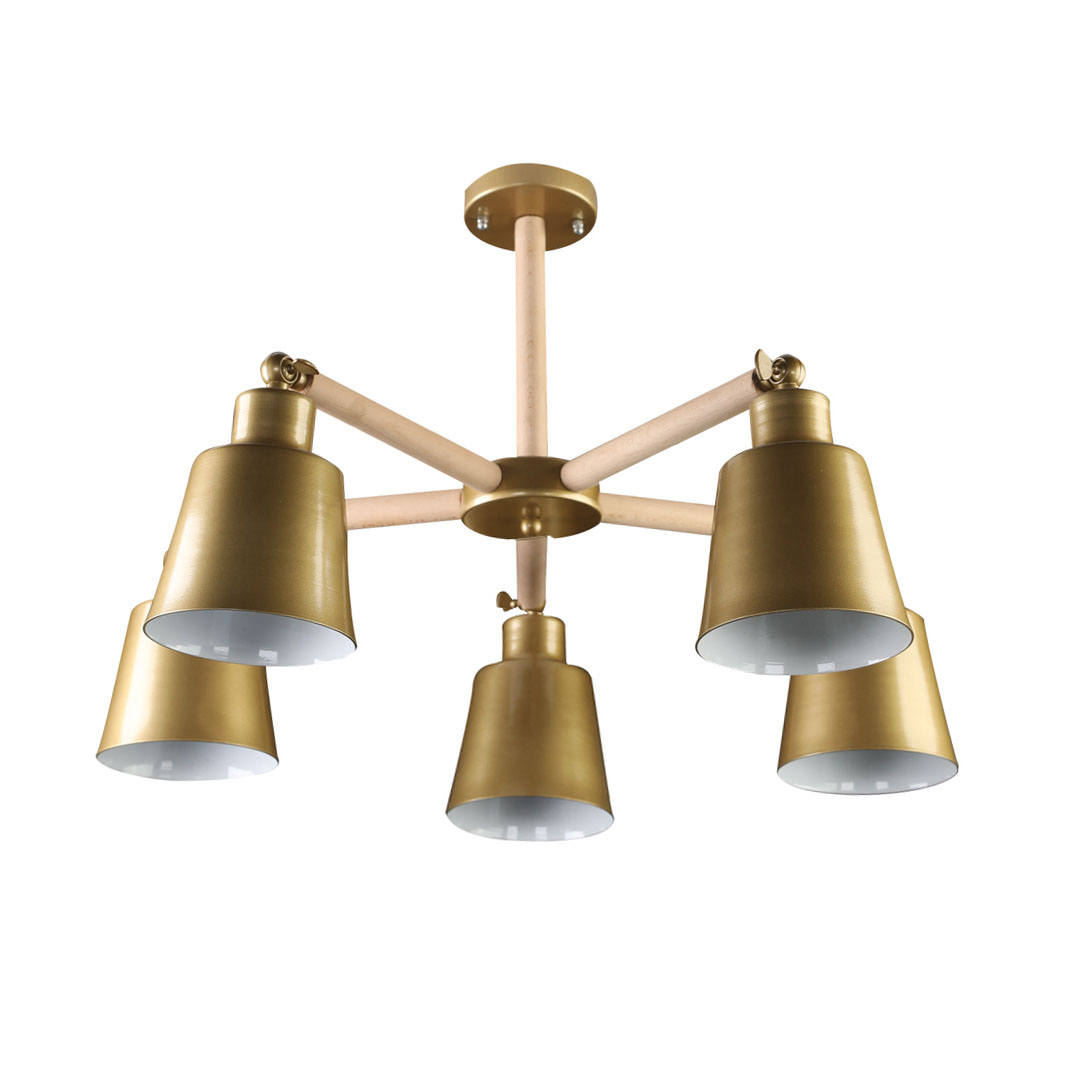 مصباح سقف مودرن معدن - ذهبي - RL-CU-005