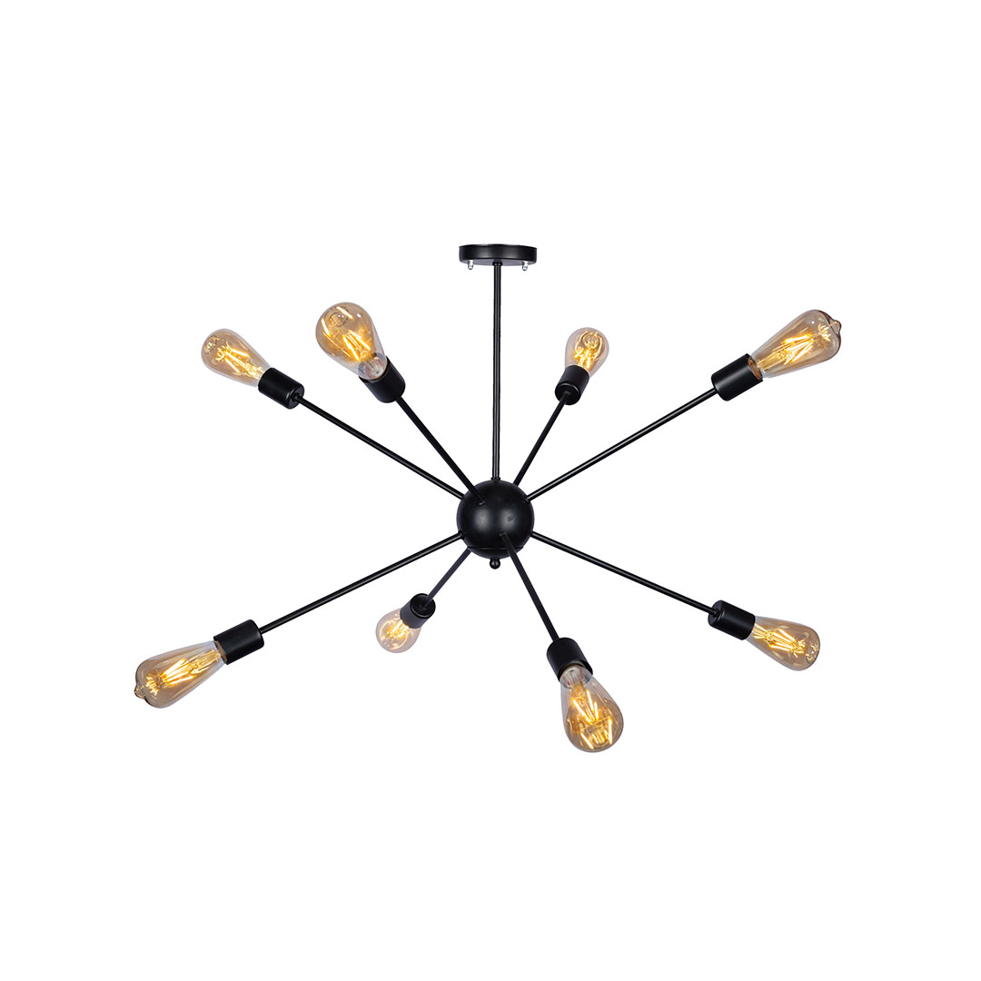 مصباح سقف مودرن معدن - أسود - RL-DC-A-003