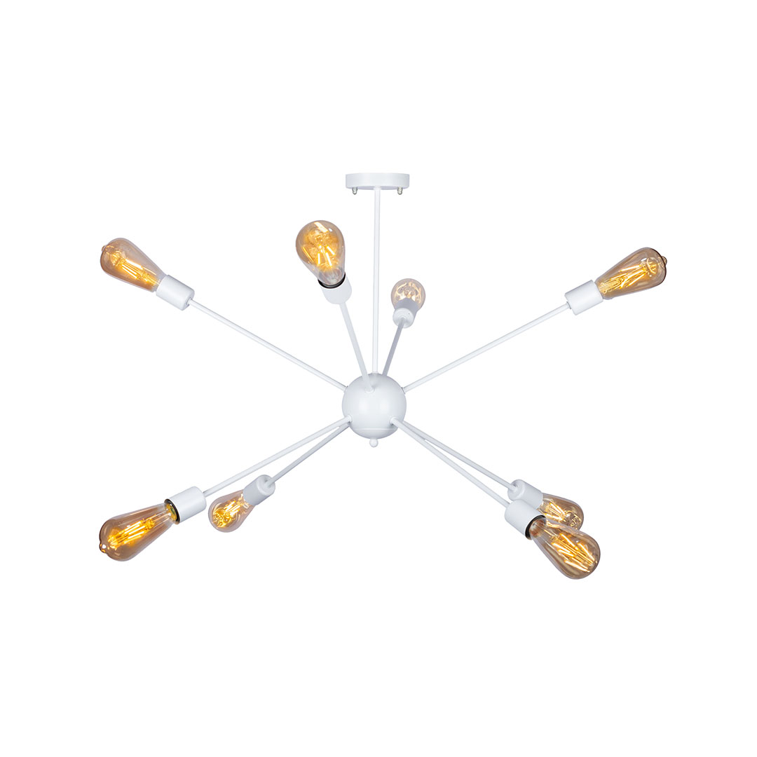 نجفة أخطبوط مودرن - أبيض