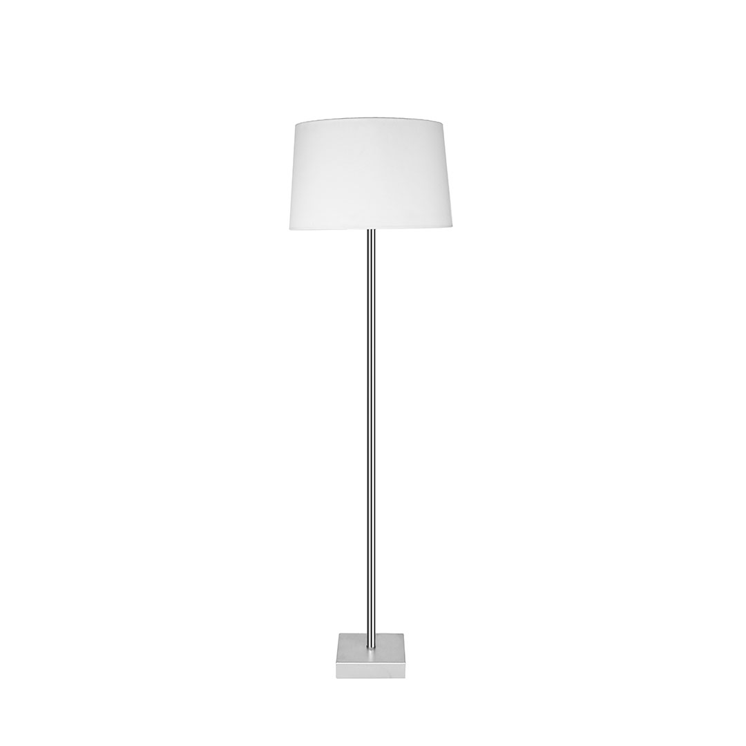 مصباح ارض قاعدة سيلفر مودرن معدن - أبيض - RL-FL-M-010