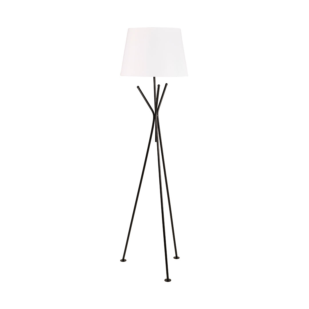 مصباح ارضي مودرن معدن - اسود/ابيض - RL-FL-M-029