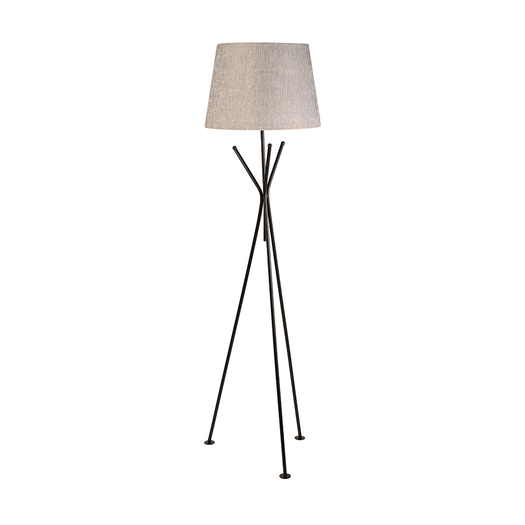 مصباح ارضي مودرن معدن - اسود/رمادى - RL-FL-M-031