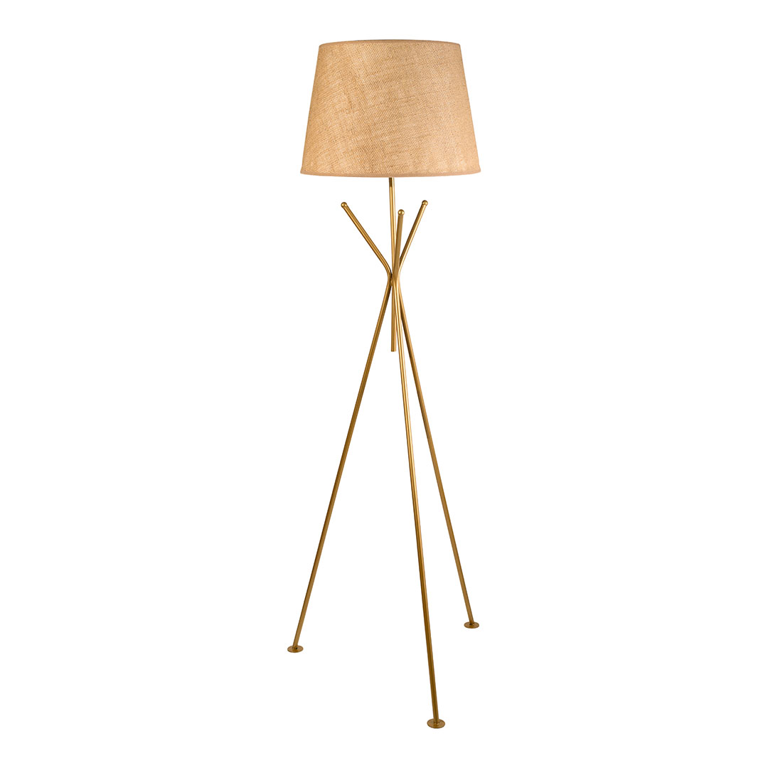 مصباح ارضي مودرن معدن - دهبى/خيش - RL-FL-M-034