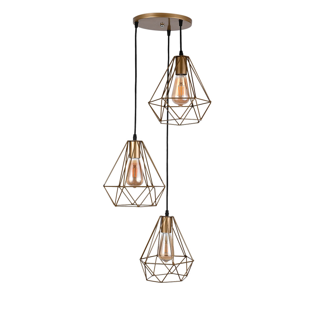 نجفة جوهرة مودرن - ذهبي