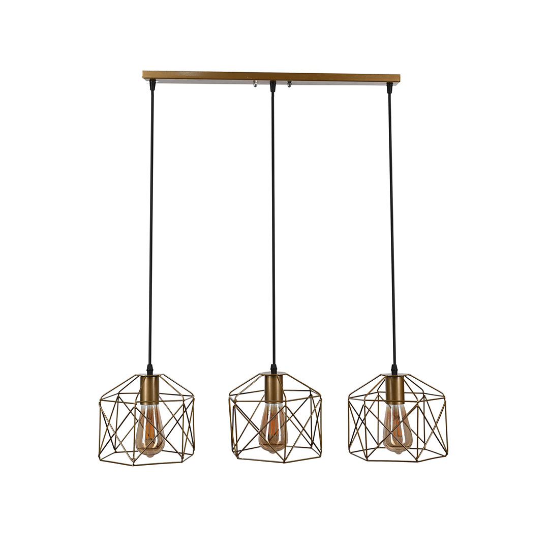 نجفه مسطرة ثلاثية - ذهبي