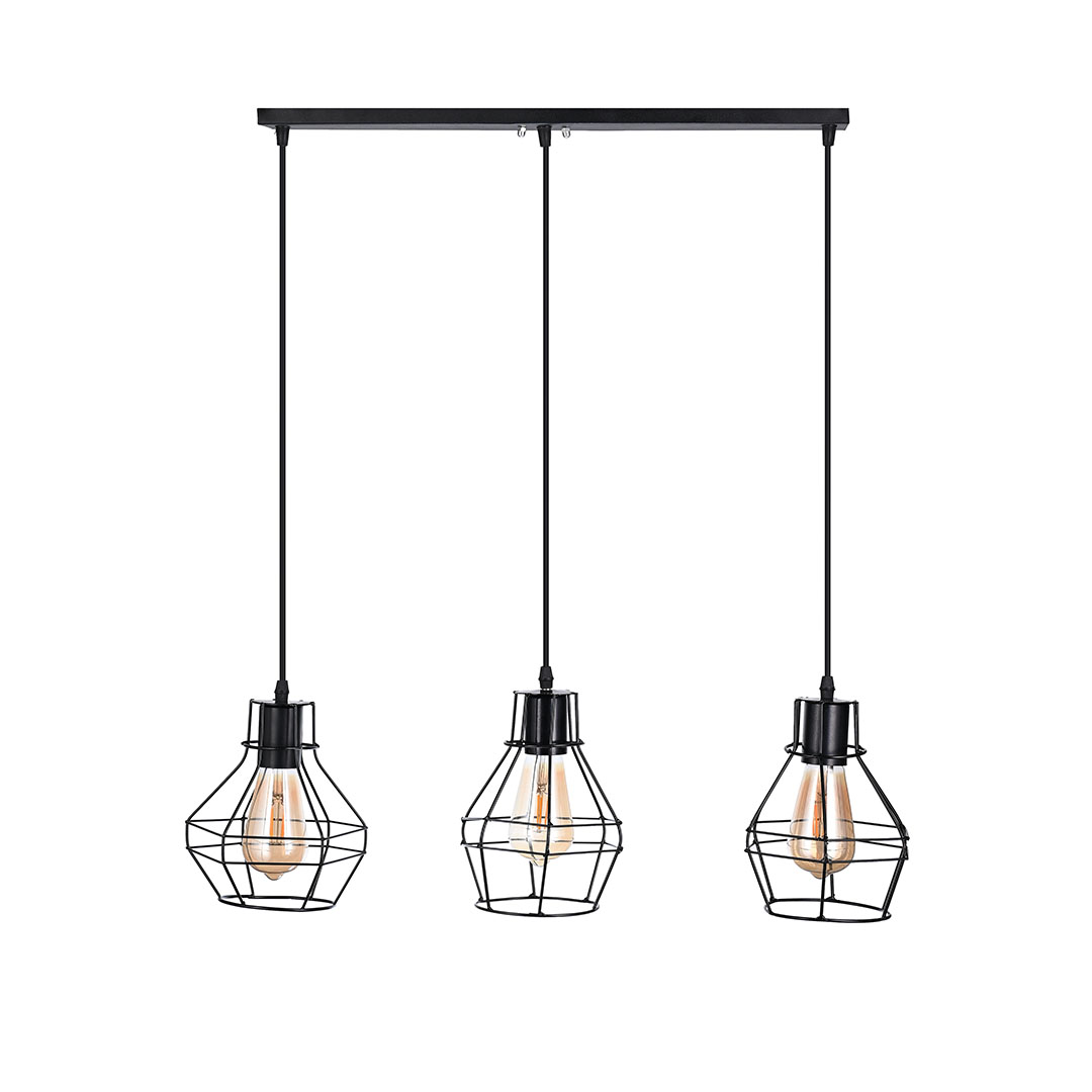 مصباح سقف مودرن معدن - أسود - RL-KR-033