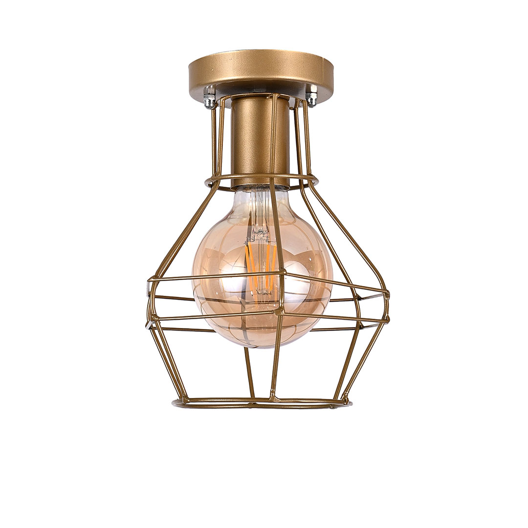 مصباح سقف مودرن معدن - ذهبي - RL-KR-047