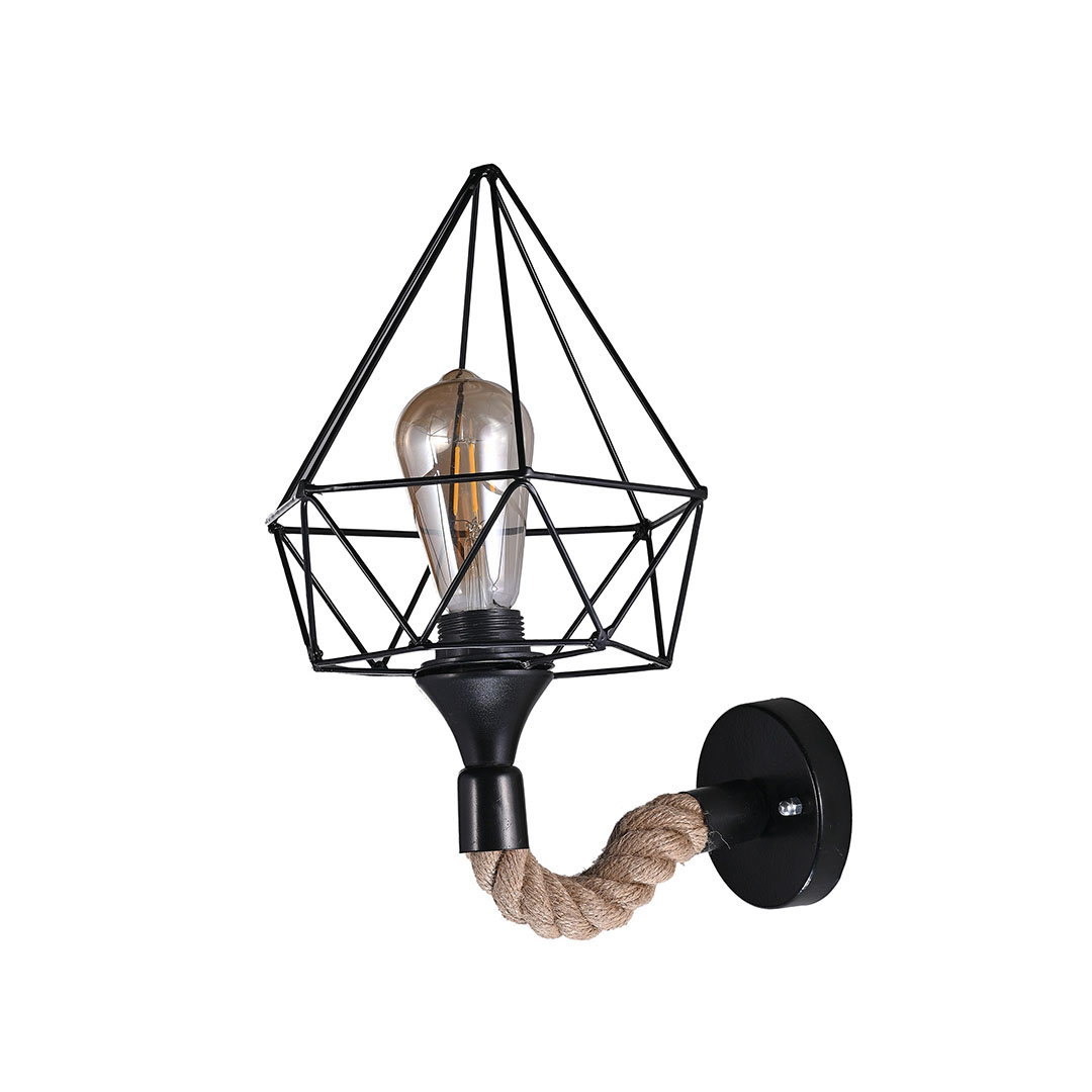 مصباح حائط مودرن حبل كتان - بيج - RL-KR-051