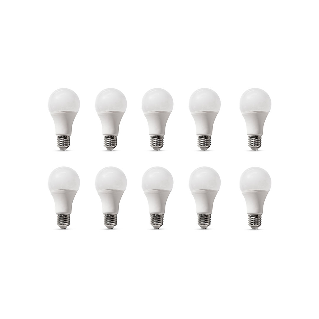 لمبة 9 وات اضاءة بيضاء - 10 قطع - أبيض - RL-LP-A-040
