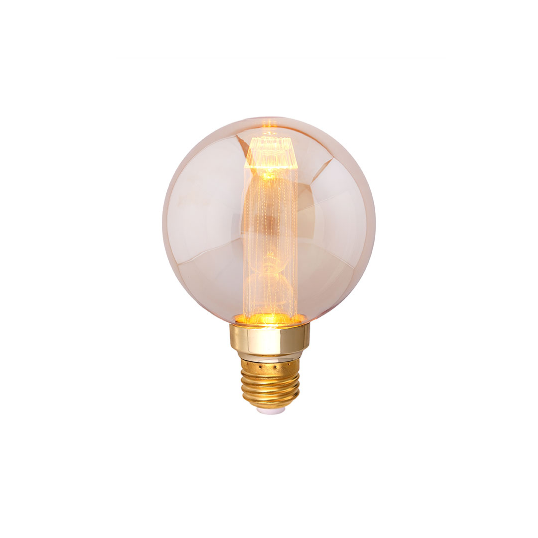 لمبة ديكور اضاءة صفراء زجاج - شفاف - RL-LP-B-005