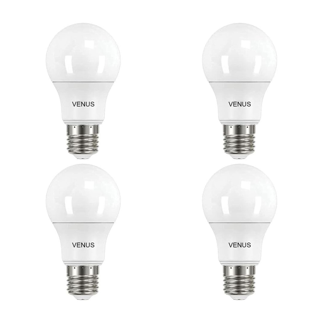 لمبة ليد فينوس 12 وات اضاءة ابيض - بلاستيك - 4 قطع - ابيض - RL-LP-S-039