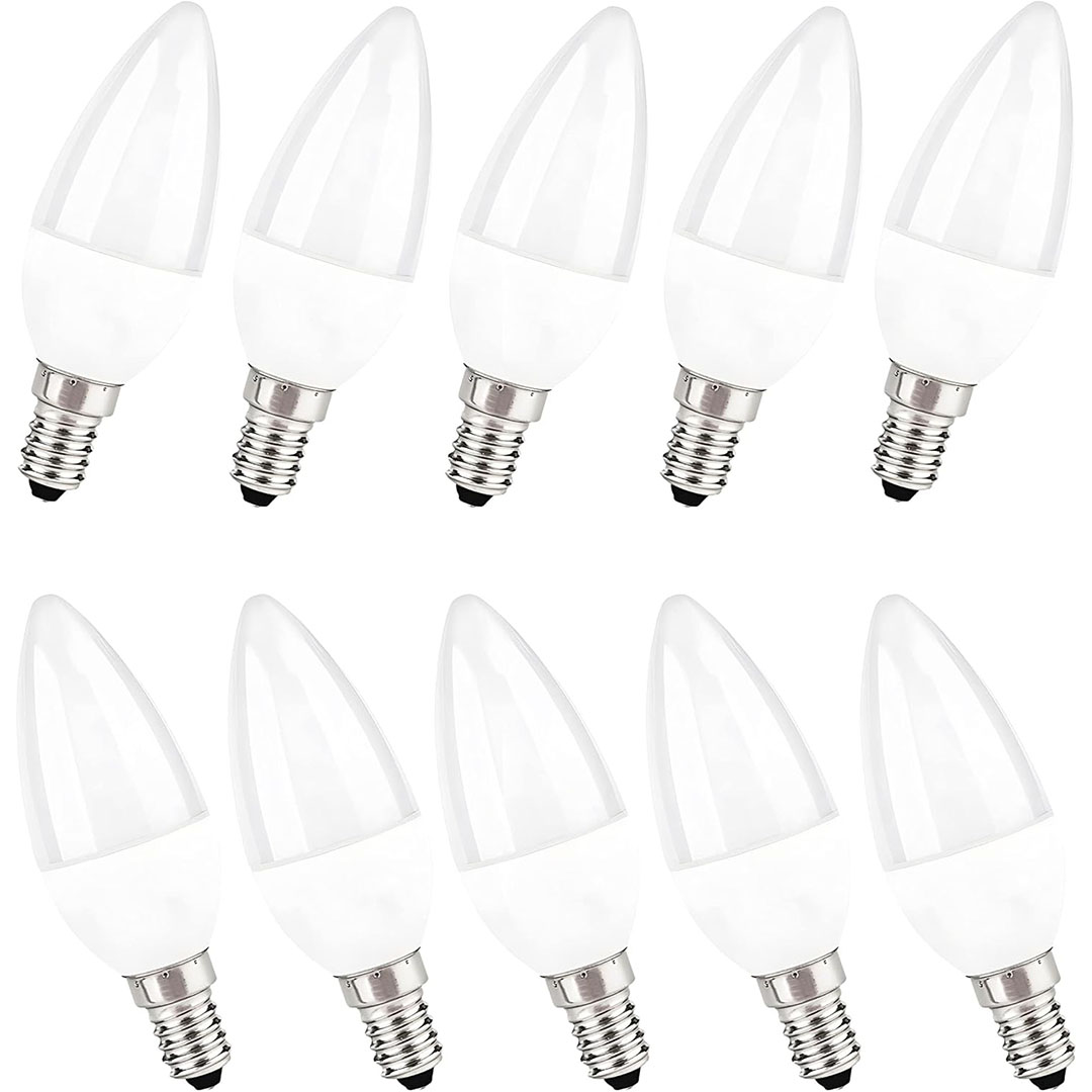 لمبات ليد بلحة 7 وات اضاءة ابيض - بلاستيك - 10 قطع - ابيض - RL-LP-S-044