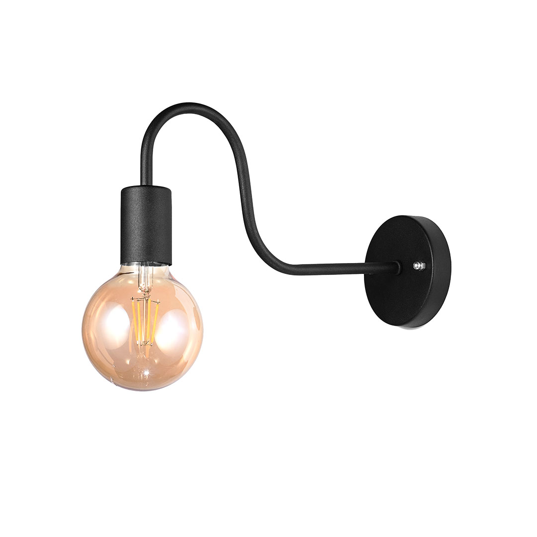 مصباح حائط مودرن معدن - أسود - RL-RS-015