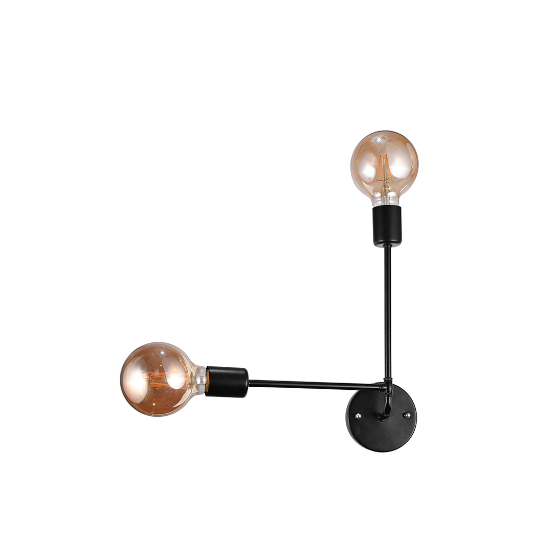 مصباح حائط مودرن معدن - أسود - RL-RS-017