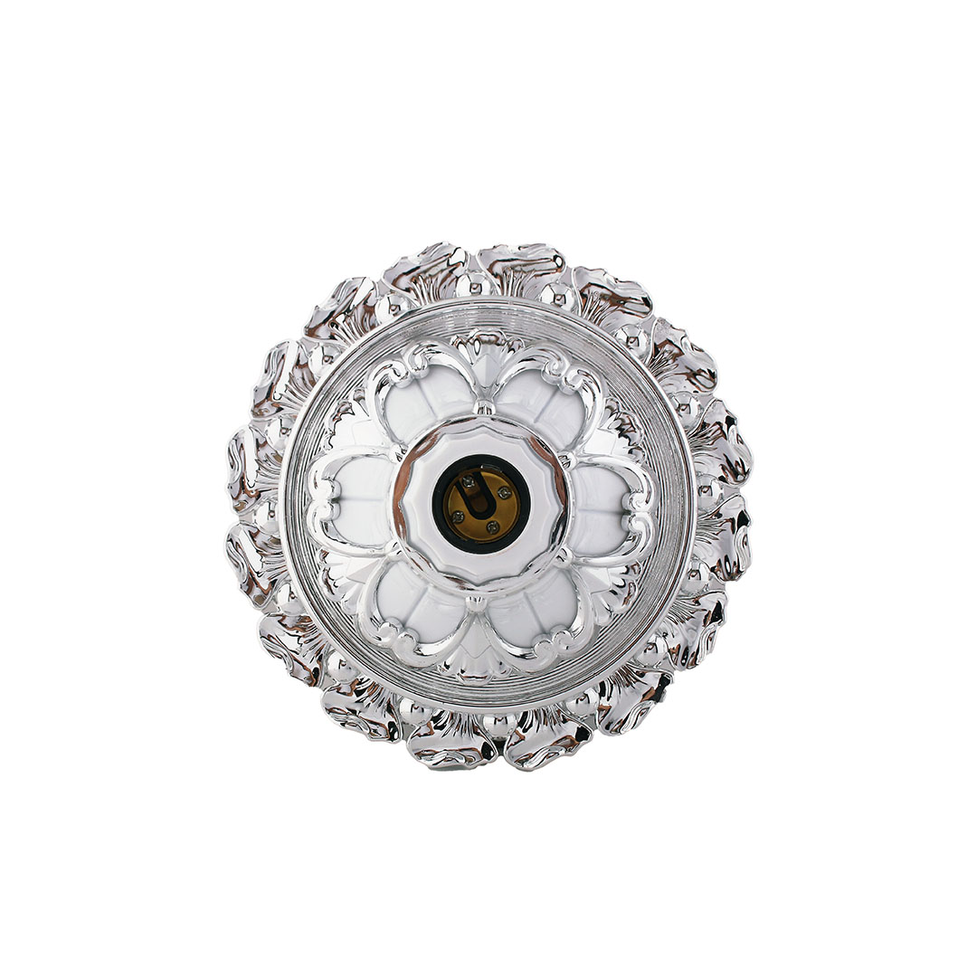 دواية ديكور مودرن بلاستيك - ابيض * سيلفر - RL-SE-011