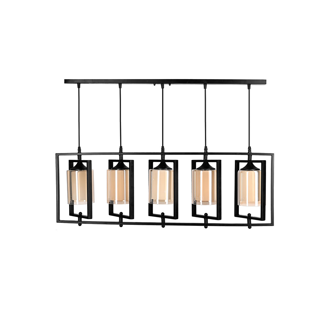 مصباح سقف مودرن معدن - أسود - RL-SL-027