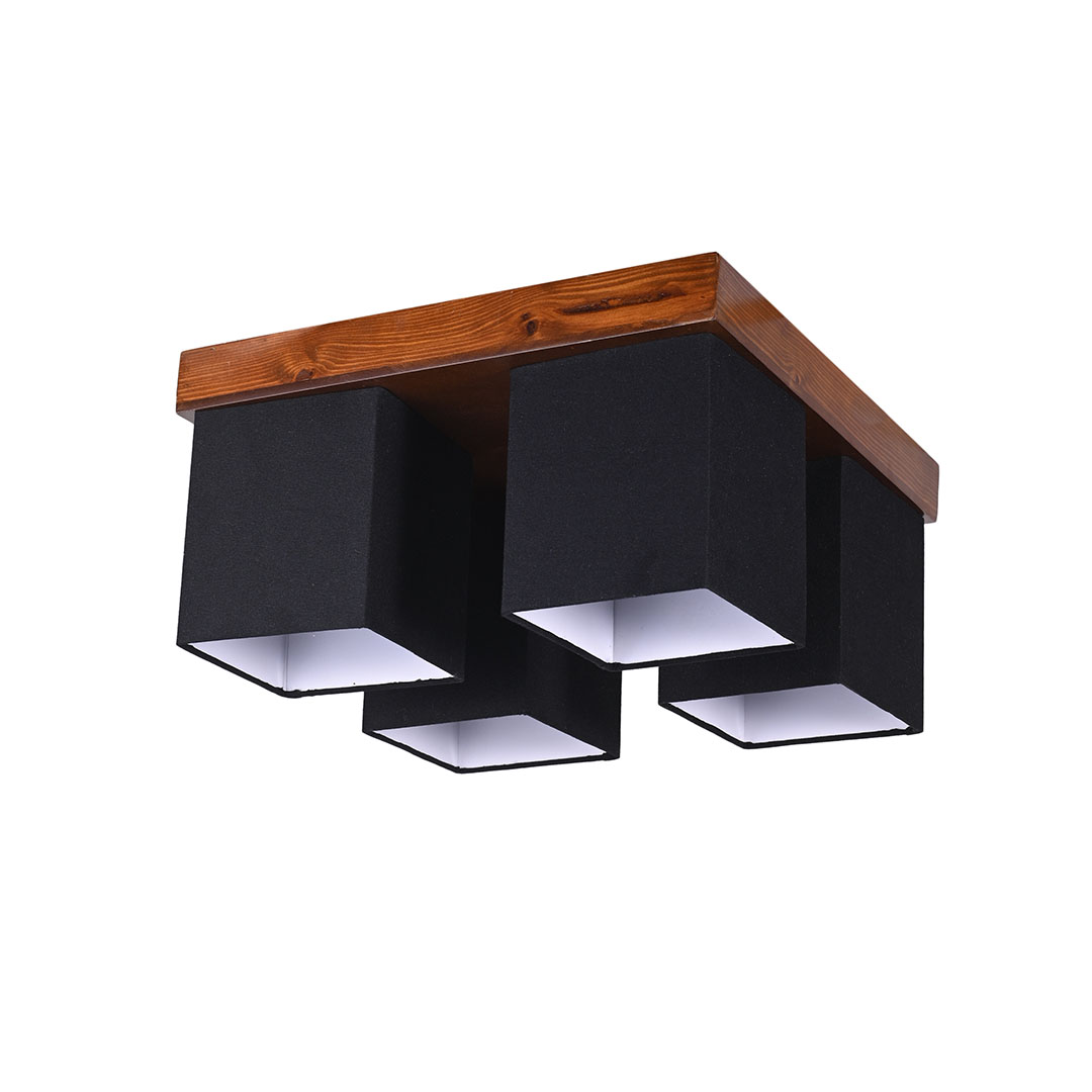 نجفة مودرن بقاعدة بنى و شابوه أسود