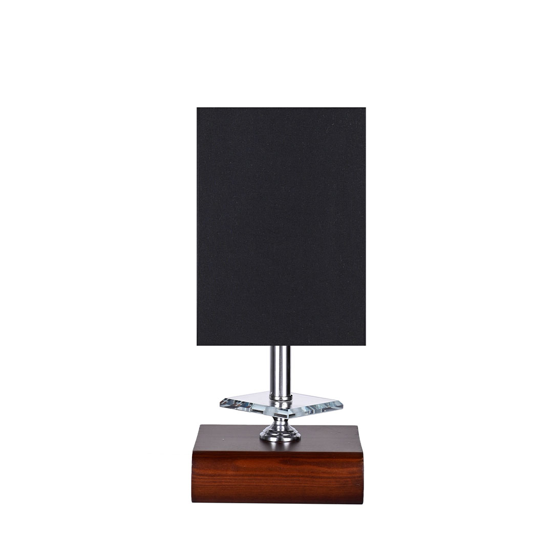 مصباح مكتب مودرن خشب بشابوه قماش - أسود - RL-TL-A-025
