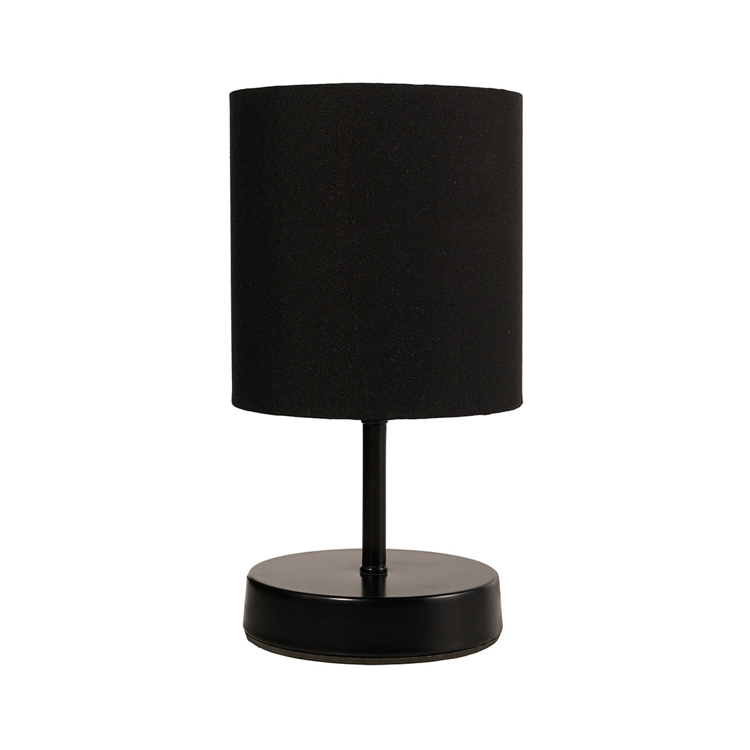 اباجورة مودرن معدن بشابوه قماش - أسود - RL-TL-B-045