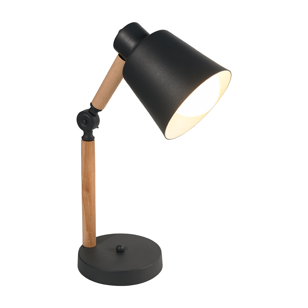 اباجورة مكتب مودرن معدن × خشب - اسود - RL-TL-B-095