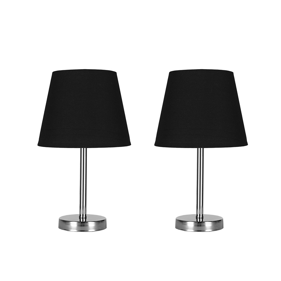 مصباح مكتب مودرن قماش - 2 قطعة - أسود - RL-TL-B-BUN-006