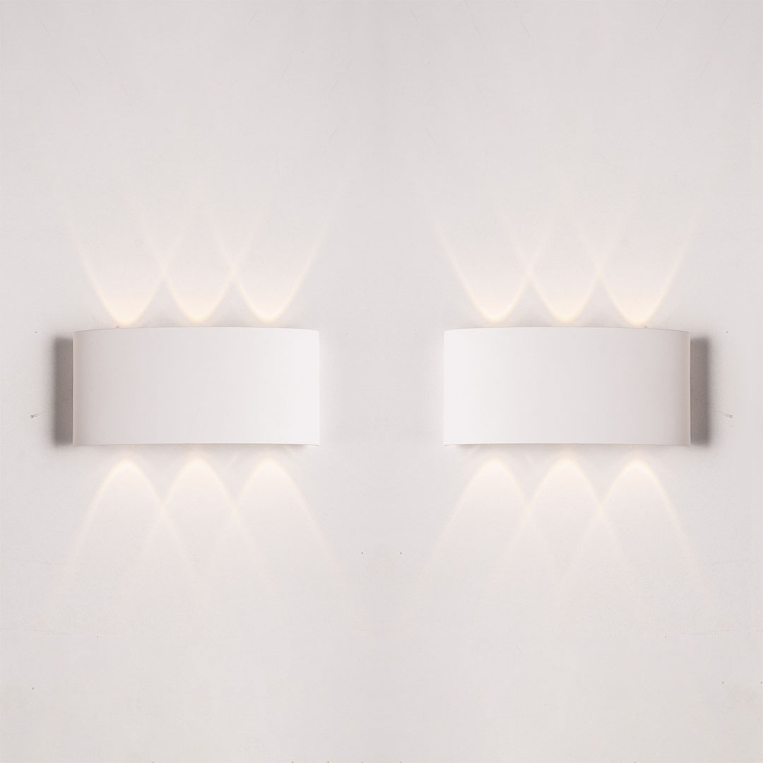 اب دوان ثلاثى مودرن بلاستيك - 2 قطعة - ابيض - RL-UD-A-BUN-052