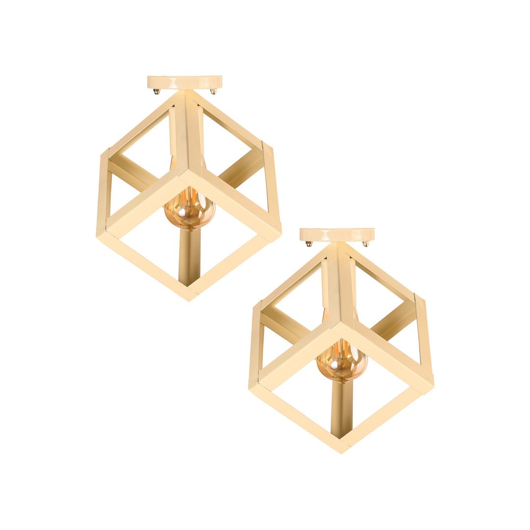 دلاية فردي مودرن معدن - 2 قطعة - بيج - RL-BUN-CB-024