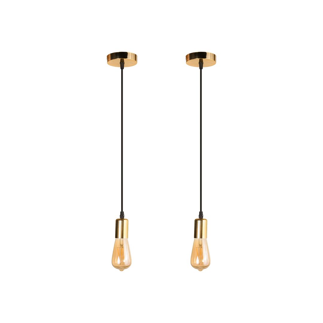 دلاية كبل فردى لجميع الاستخدامات مودرن بلاستيك - 2 قطعة - دهبى - RL-BUN-CP-030