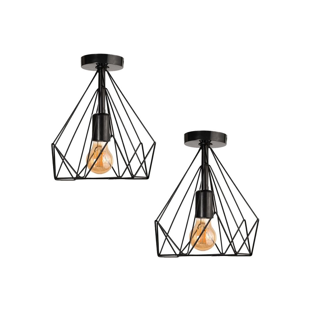 دلاية فردي مودرن معدن - 2 قطعة - اسود - RL-BUN-KR-075