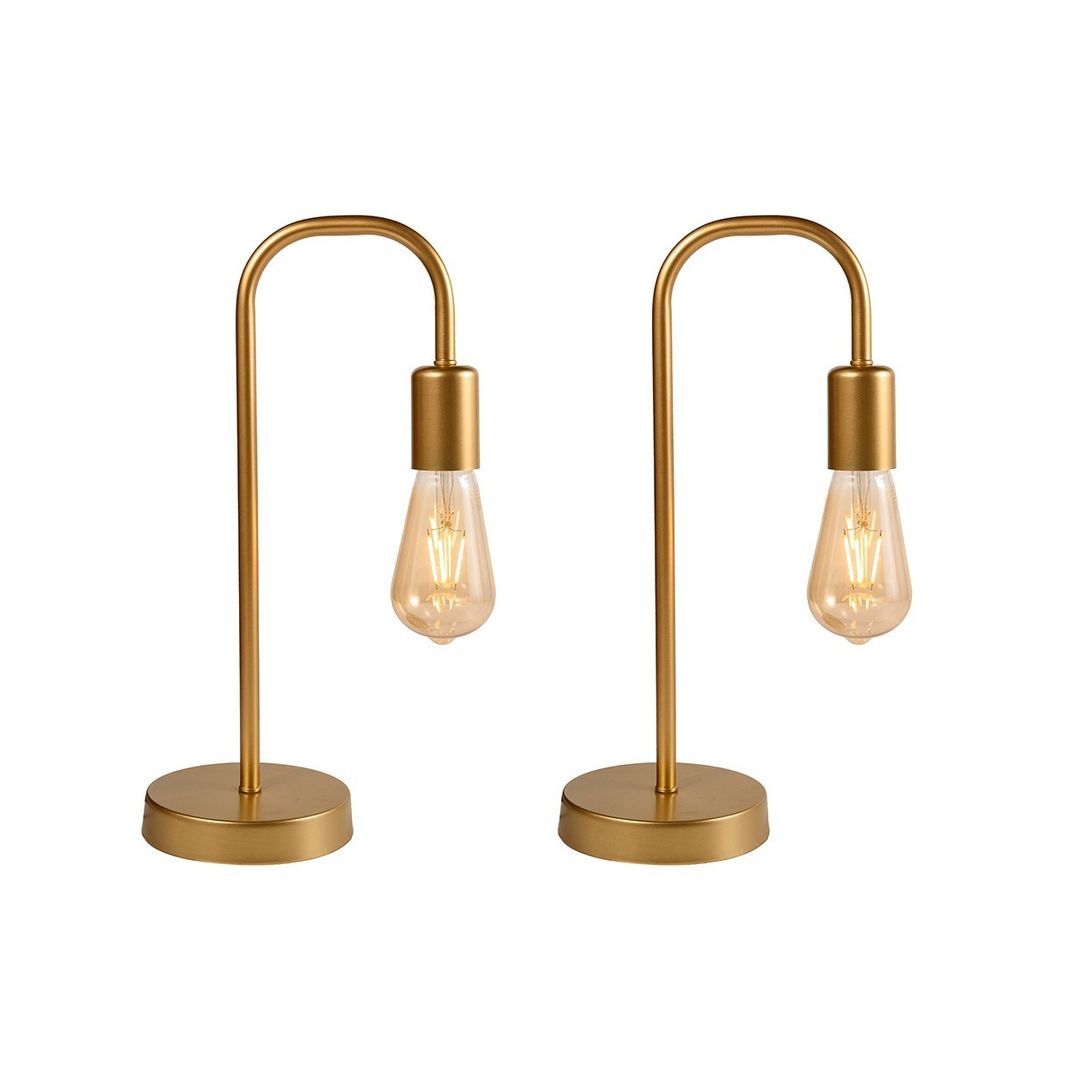 اباجورة سيمبل مودرن معدن - دهبى - RL-BUN-TL-B-068