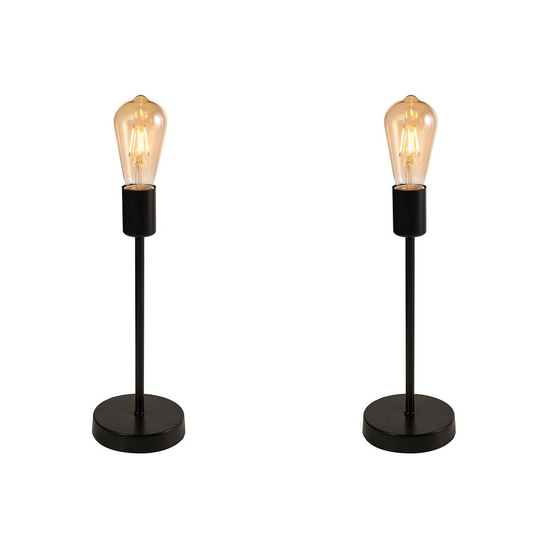 اباجورة سيمبل مودرن معدن - اسود - RL-BUN-TL-B-072