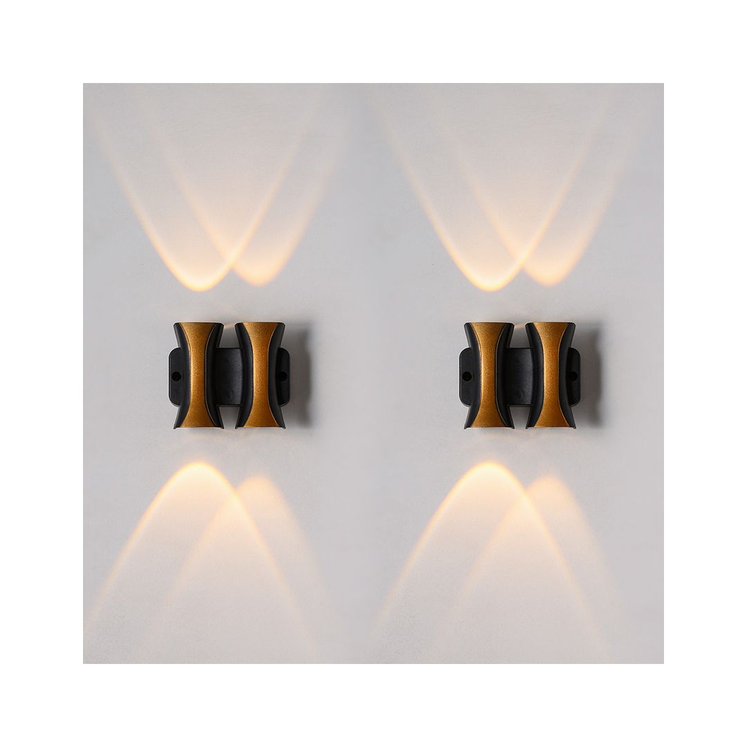 اب داون لغرفة المعيشة او غرفة النوم مودرن بلاستيك - اسود/دهبى - RL-BUN-UD-A-070