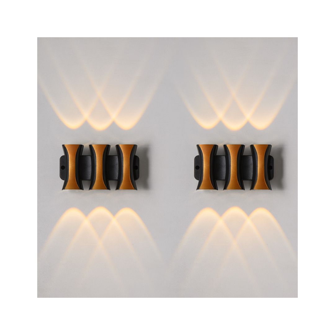 اب داون لغرفة المعيشة او غرفة النوم مودرن بلاستيك - اسود/دهبى - RL-BUN-UD-A-071