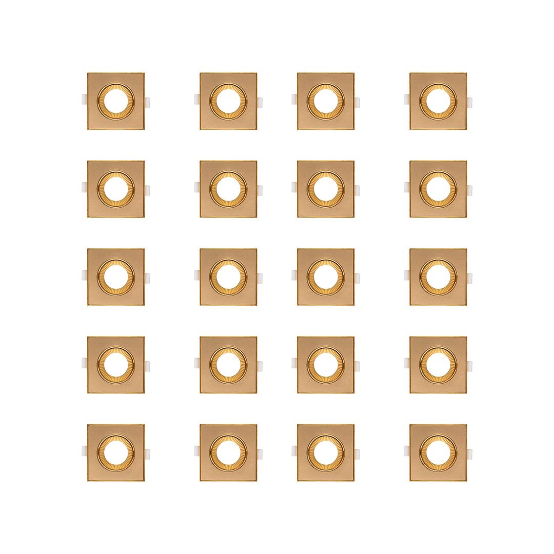 فريم شاسية سبوط مودرن بلاستيك - 20 قطعة - دهبى - RL-BUN20-FS-039