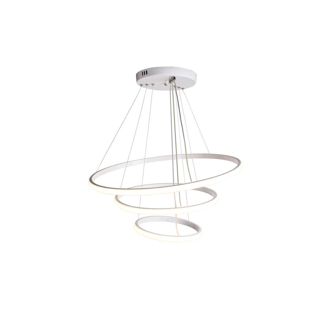 نجفة ليد 3 اضاءة مودرن معدن - ابيض - RL-CH-L-001