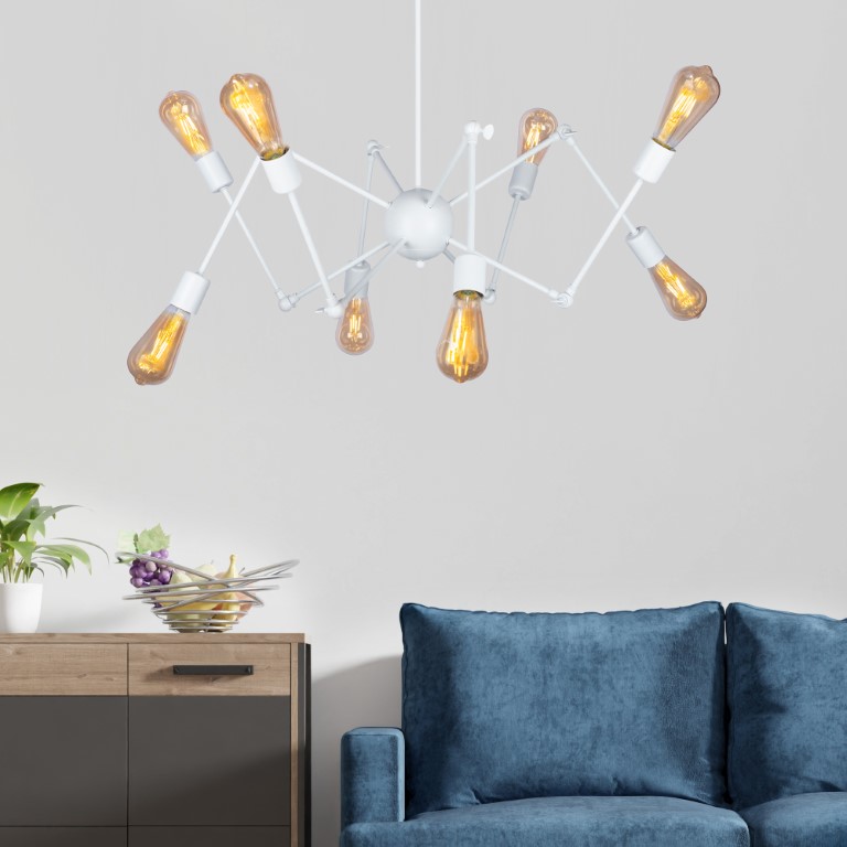 نجفة شكل العنكبوت بدراعات متحركة