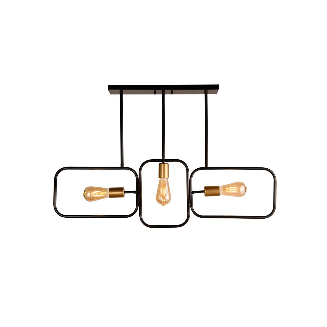 مصباح سقف مودرن معدن - اسود/دهبى - RL-DC-C-008